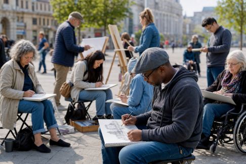 Organiser un atelier de dessin urbain accessible à tous